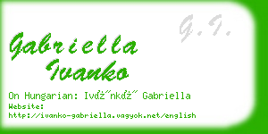 gabriella ivanko business card